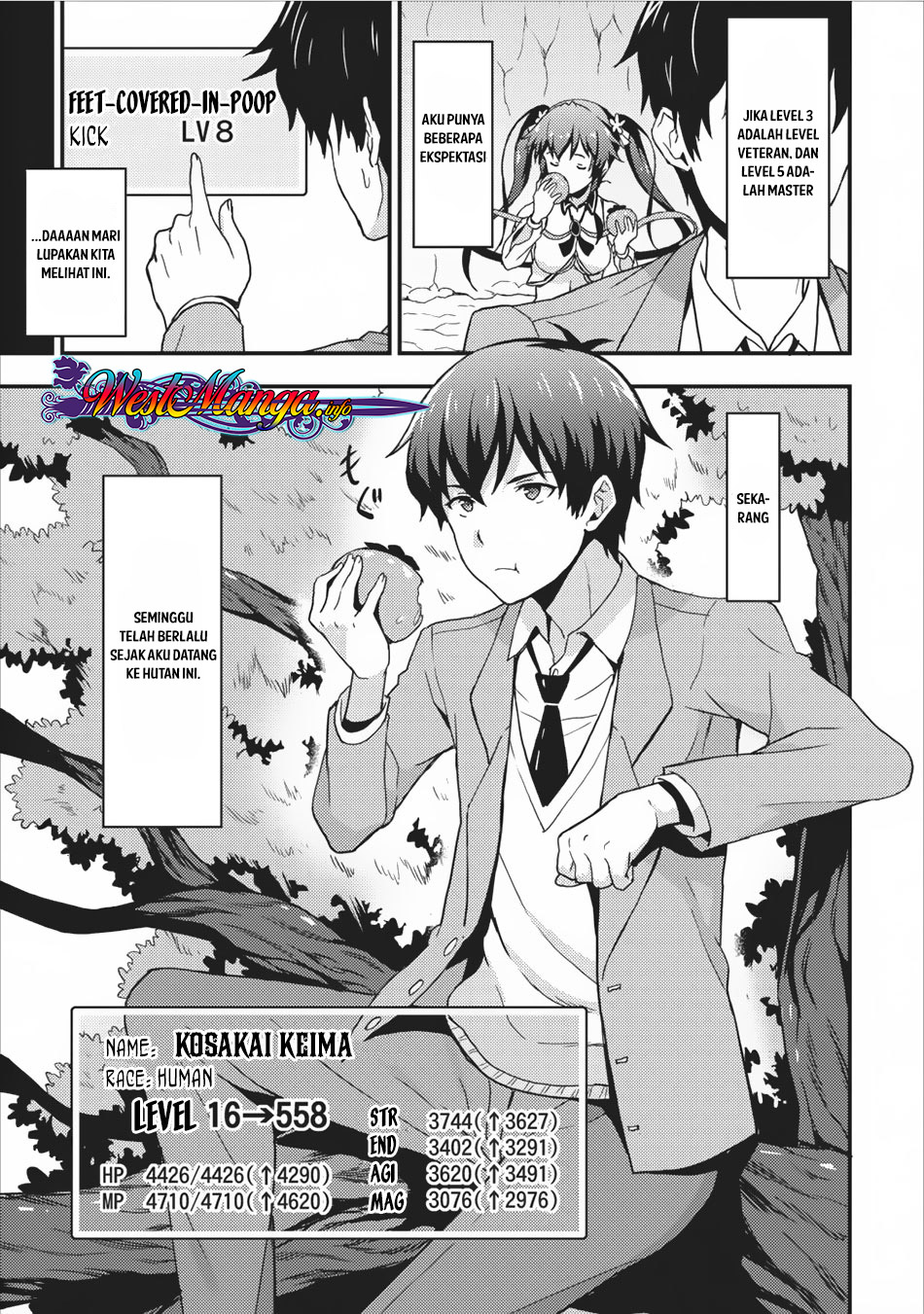 Taberu dake de Level-Up! Damegami to Issho ni Isekai Musou Chapter 02 Gambar 23