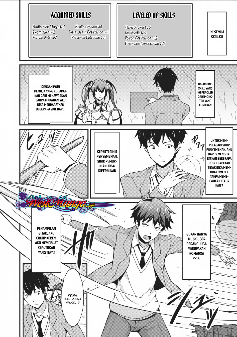 Taberu dake de Level-Up! Damegami to Issho ni Isekai Musou Chapter 02 Gambar 24