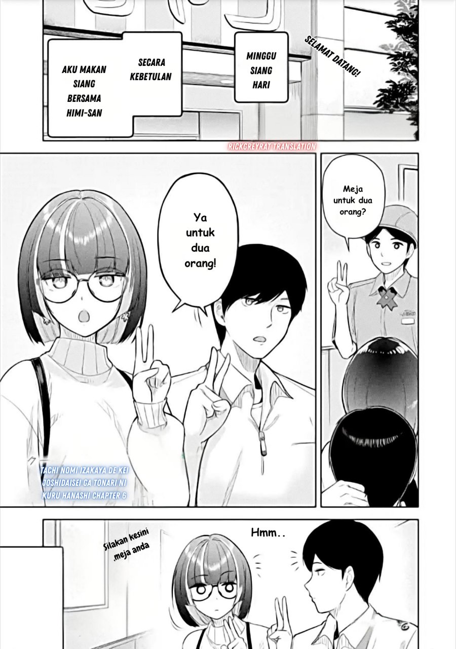 Tachi Nomi Izakaya De Kei Joshidaisei Ga Tonari Ni Kuru Hanashi Chapter 06 Gambar 2