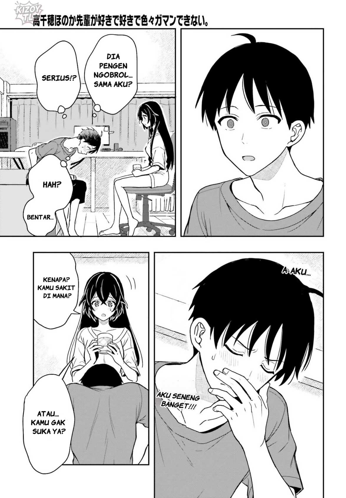Takachiho Honoka-senpai ga SUKIde SUKIde Iroiro Gamandekinai. Chapter 05 Gambar 11