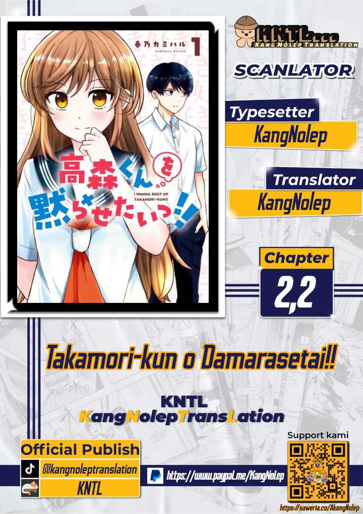 Takamori-kun wo Damarasetai!! Chapter 02.2 Gambar 1
