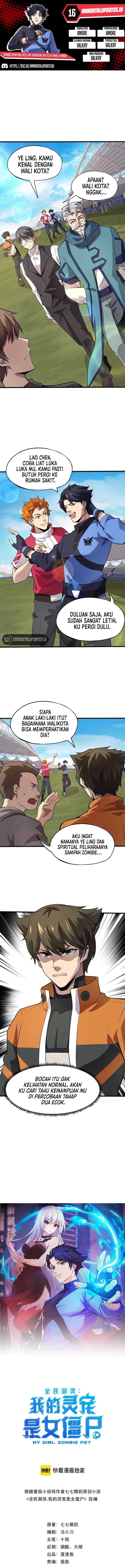 Taming Spiritual Pets: My Spiritual Pet is a Female Zombie Chapter 16 Gambar 1