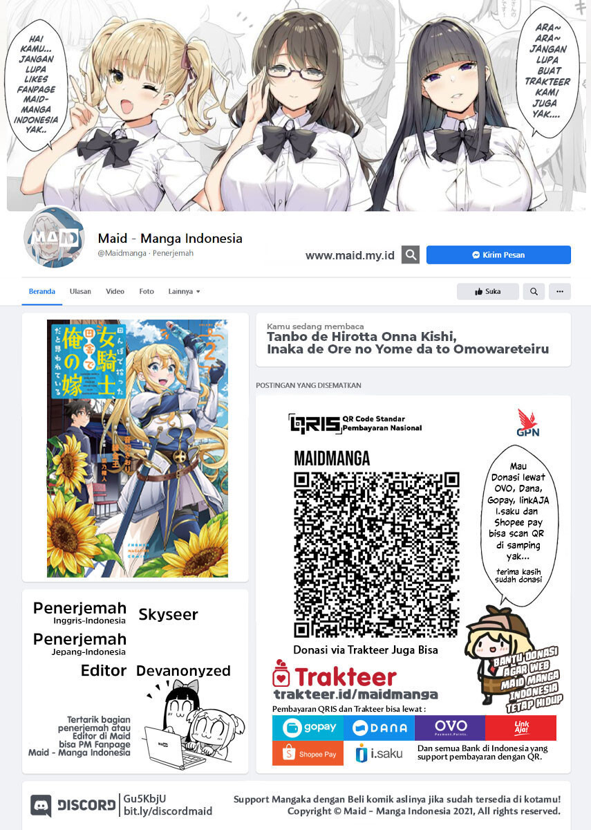 Tanbo de Hirotta Onna Kishi, Inaka de Ore no Yome da to Omowareteiru Chapter 15 Gambar 2