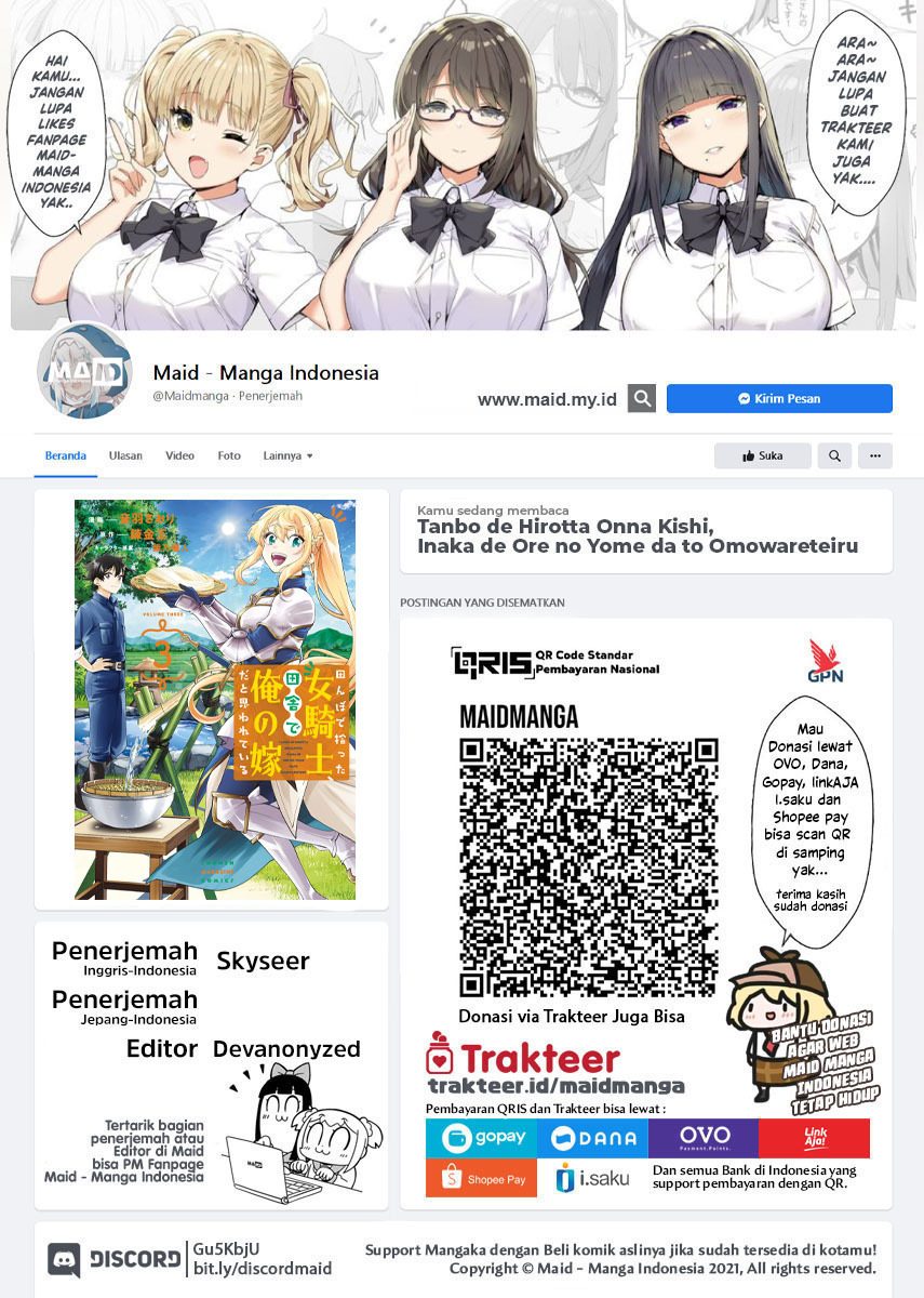 Tanbo de Hirotta Onna Kishi, Inaka de Ore no Yome da to Omowareteiru Chapter 23 Gambar 2