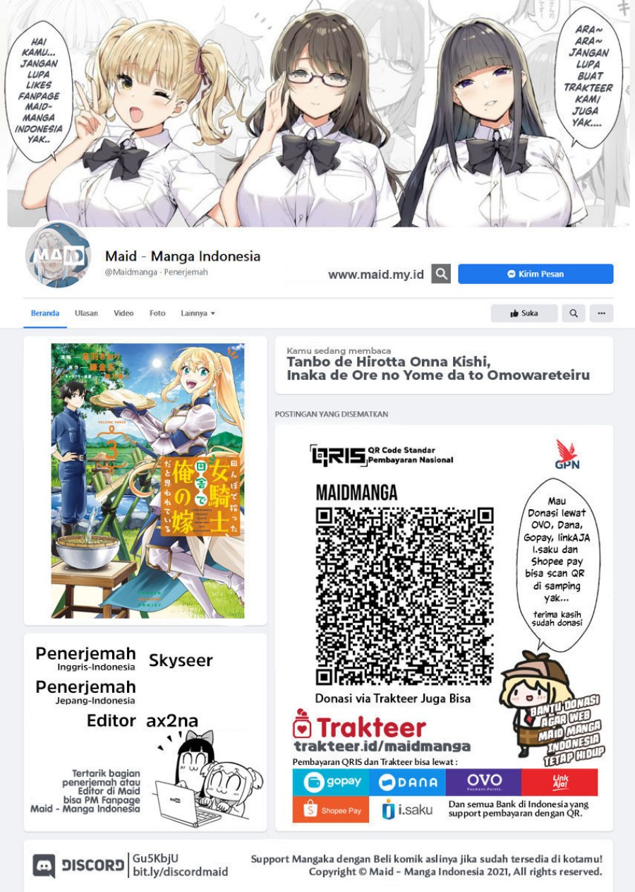 Tanbo de Hirotta Onna Kishi, Inaka de Ore no Yome da to Omowareteiru Chapter 29 Gambar 2