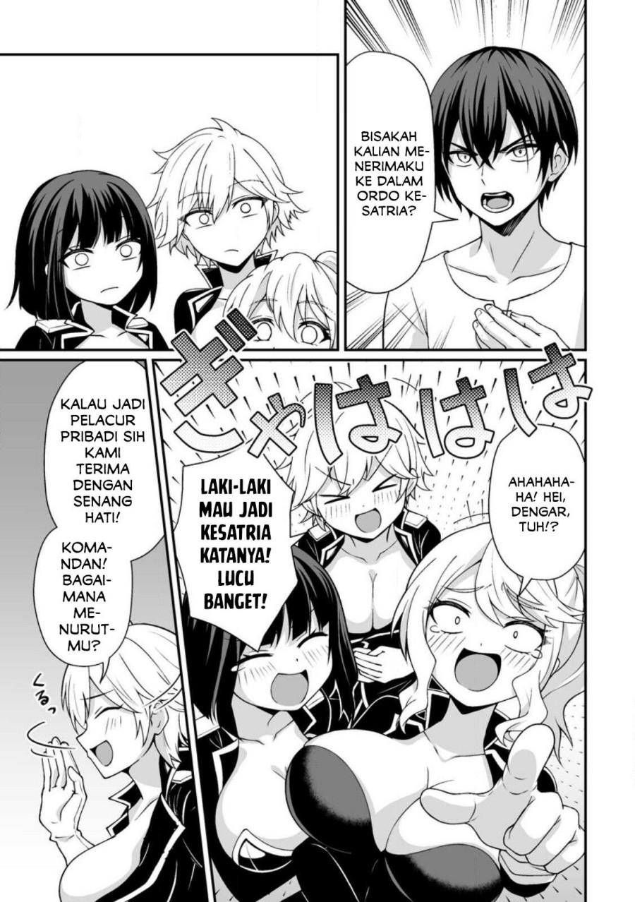 Teisou Gyakuten Sekai De Yuiitsu No Otoko Kishi No Ore, Onna Kishi Gakuen Ni Nyuugaku Shitara Nazeka Eiyou Atsukai Sareta ~Zetsurin Skill De Harem Musou~ Chapter 01 Gambar 10