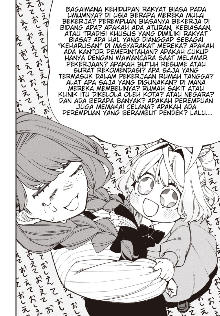 Tensei Arasaa Joshi no Kotoyo Kaikatsu – Seiryaku Kekkon wa Iya na no de, Zatsugaku Chishiki de Tanoshii Kaikaku Life wo Kekkou Shichaimasu! Chapter 02.1 Gambar 2
