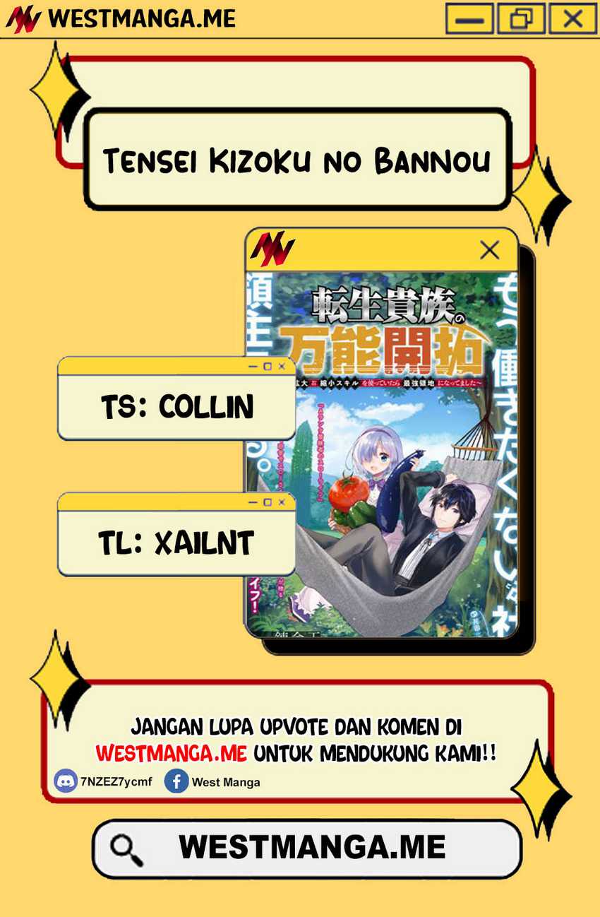 Tensei Kizoku no Bannou Kaitaku Kara ~”Kakudai & Shukushou” Sukiru o Tsukatte Itara Saikyou Ryouchi ni Narimashita~ Chapter 48 Gambar 1