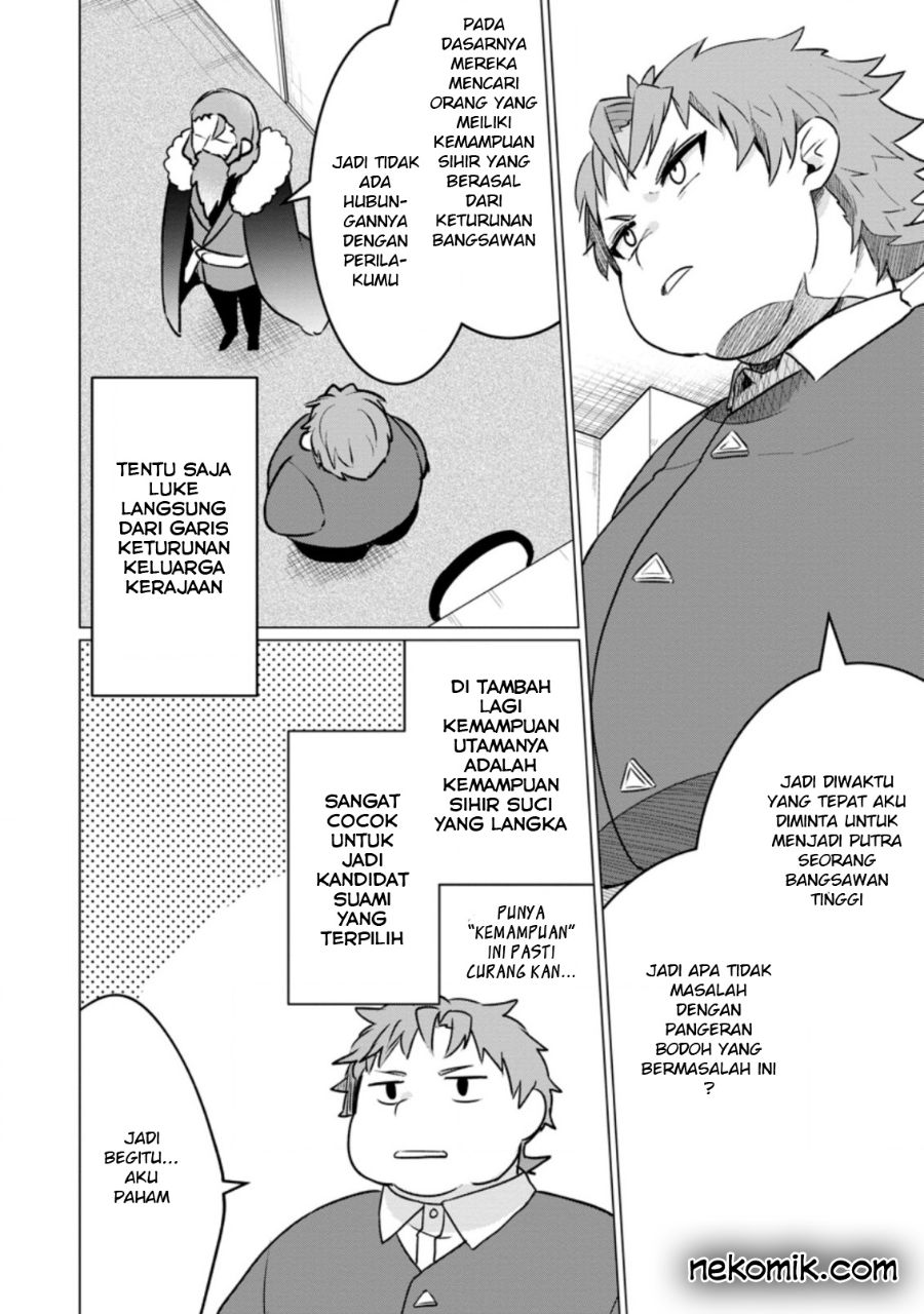 Tensei Saki ga Zannen Ouji Datta Ken: Ima wa Fukkin 1-kai mo Dekinai kedo Yasete Isekai Sukuimasu Chapter 03.1 Gambar 7