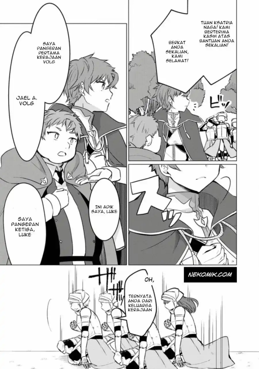 Tensei Saki ga Zannen Ouji Datta Ken: Ima wa Fukkin 1-kai mo Dekinai kedo Yasete Isekai Sukuimasu Chapter 03.3 Gambar 9