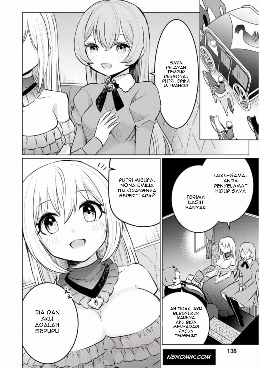 Tensei Saki ga Zannen Ouji Datta Ken: Ima wa Fukkin 1-kai mo Dekinai kedo Yasete Isekai Sukuimasu Chapter 05 Gambar 11