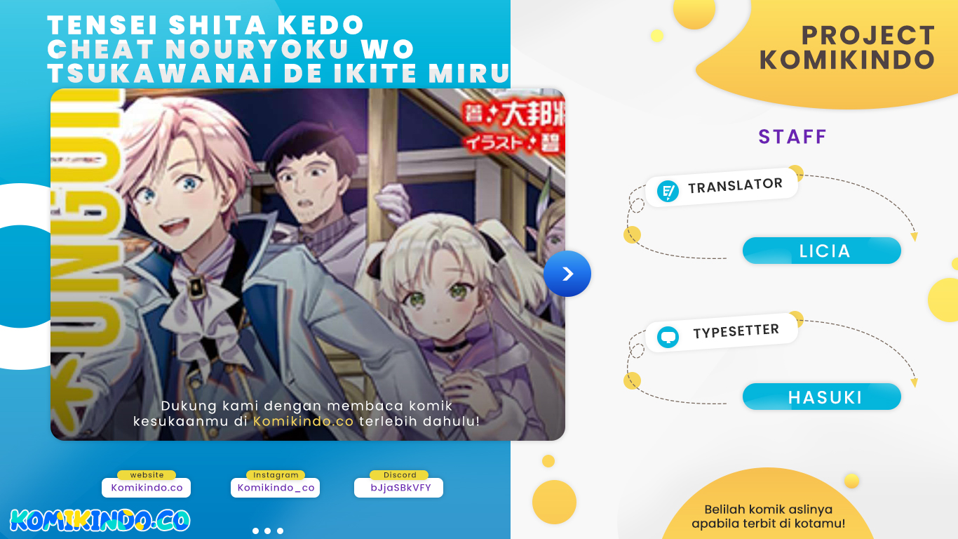 Tensei Shita Kedo Cheat Nouryoku wo Tsukawanai De Ikite Miru Chapter 03.1 Gambar 1
