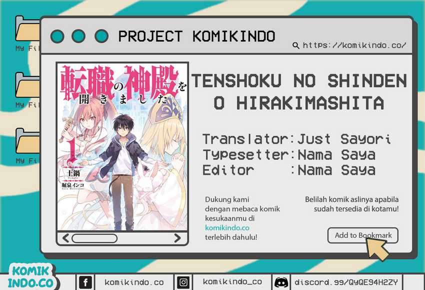 Tenshoku no Shinden wo Hirakimashita Chapter 10 Gambar 1
