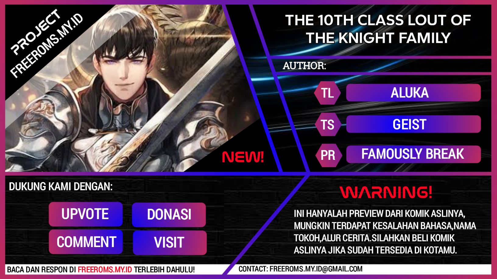 The 10th Class Lout of the Knight Family Chapter 04 Gambar 1