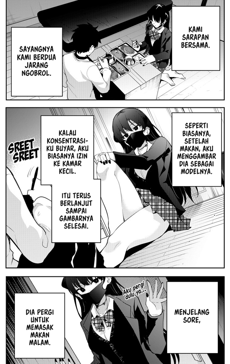 Mishiranu Joshikousei ni Kankensareta Mangaka no Hanashi (The Story of a Manga Artist Confined by a Strange High School Girl) Chapter 14 Gambar 2