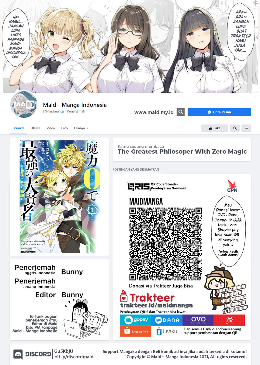 The Greatest Philosoper With Zero Magic (Maryoku Zero de Saikyou no Daikenja) Chapter 02 Gambar 2