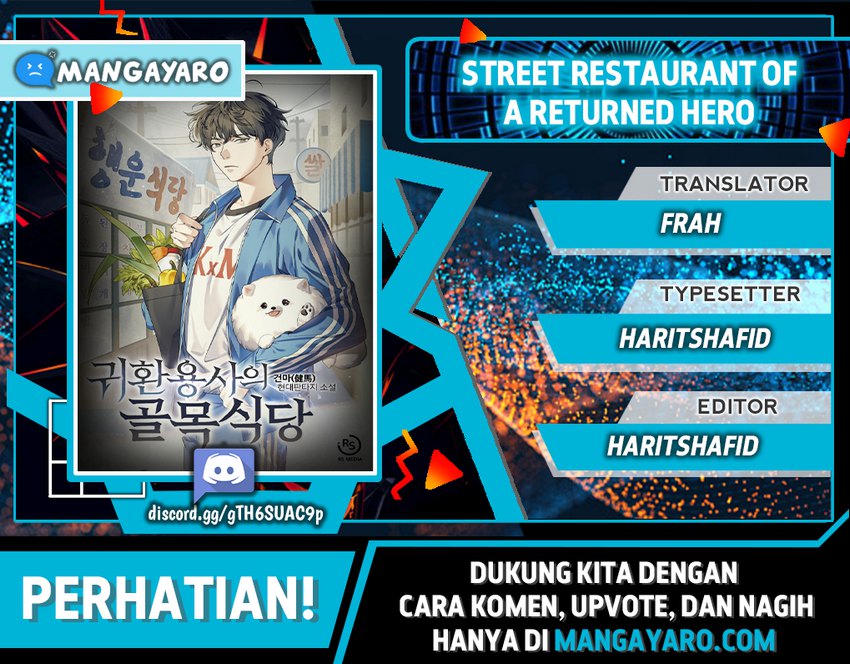 The Returning Warrior’s Alley Restaurant Chapter 10.1 Gambar 1