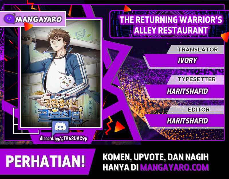 The Returning Warrior’s Alley Restaurant Chapter 36 Gambar 1