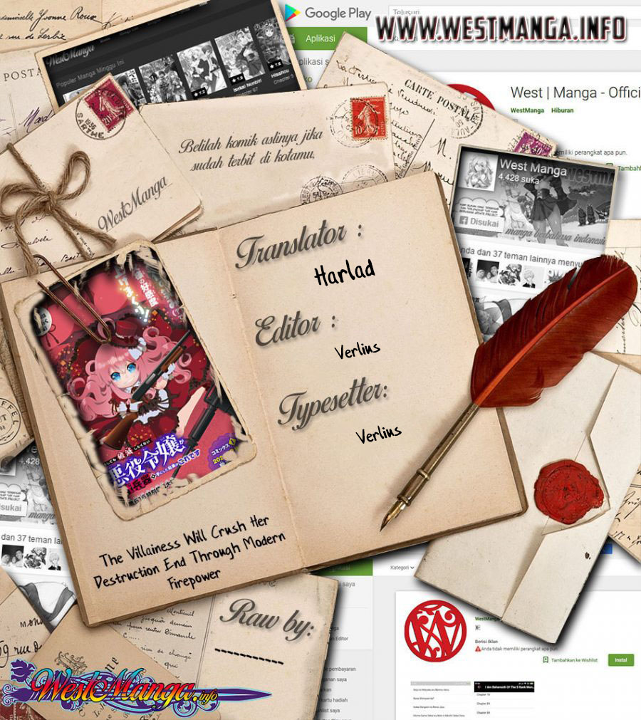 The Villainess Will Crush Her Destruction End Through Modern Firepower Chapter 38 Gambar 1