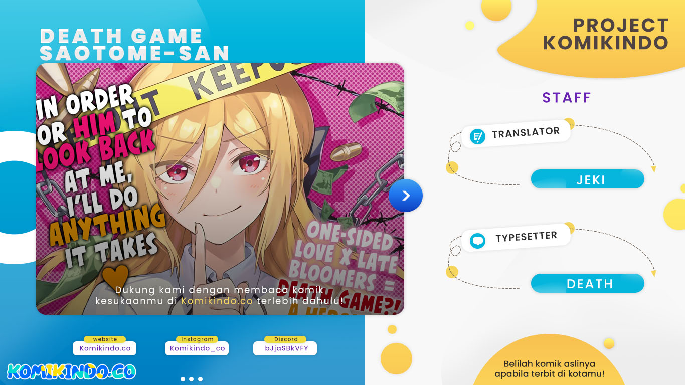 The Death Game Is All That Saotome-san Has Left Chapter 04 Gambar 1