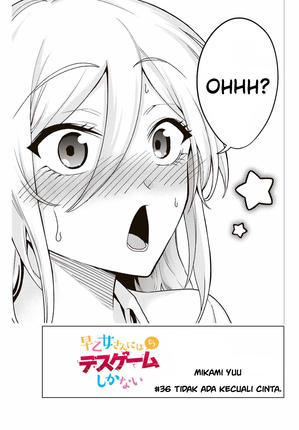The Death Game Is All That Saotome-san Has Left Chapter 36 End Gambar 6