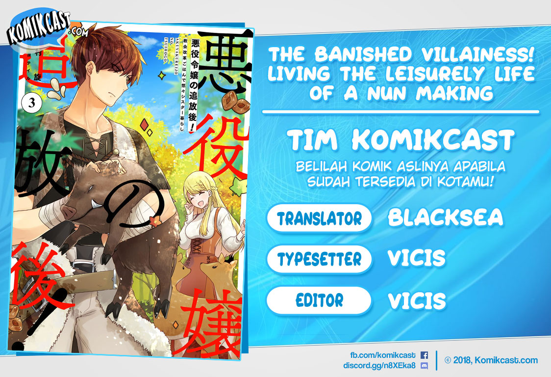 The Banished Villainess! Living the Leisurely Life of a Nun Making Revolutionary Church Food Chapter 12 Gambar 1
