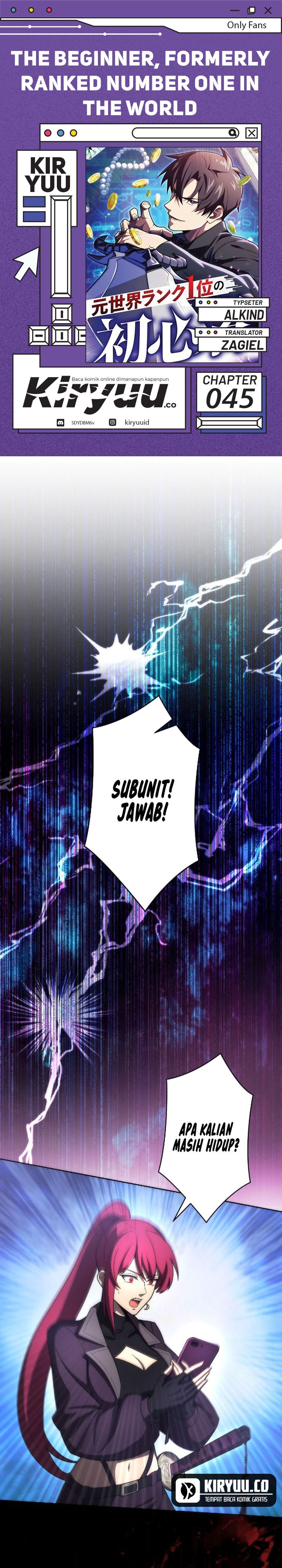 The Beginner, Formerly Ranked Number One in the World Chapter 45 Gambar 1