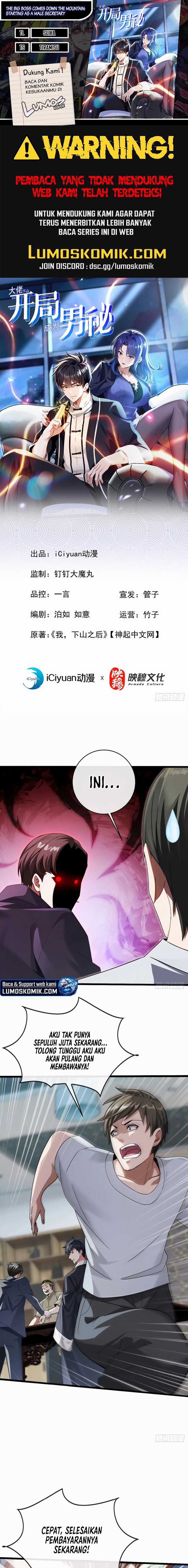 The Big Boss Comes Down the Mountain: Starting as a Male Secretary Chapter 22 Gambar 1