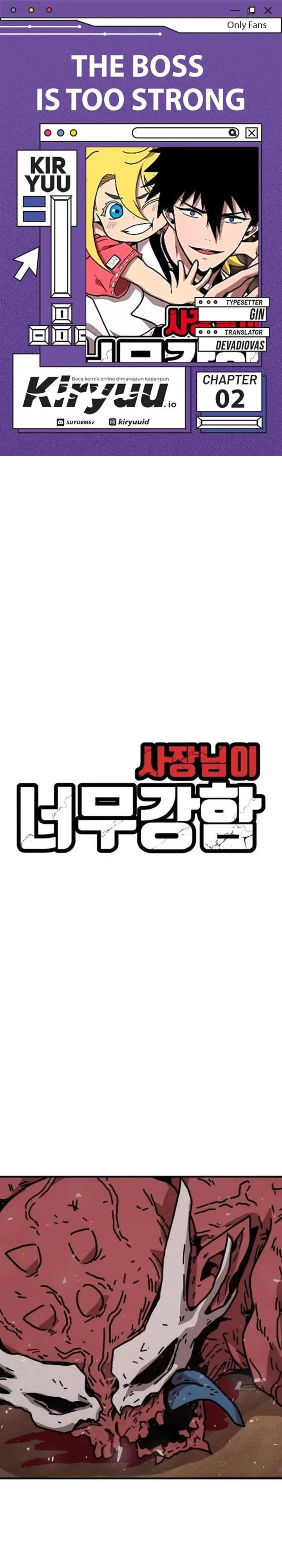 The Boss Is Too Strong Chapter 02 Gambar 1