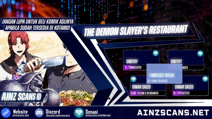 The Demon Slayer’s Restaurant Chapter 03 Gambar 1