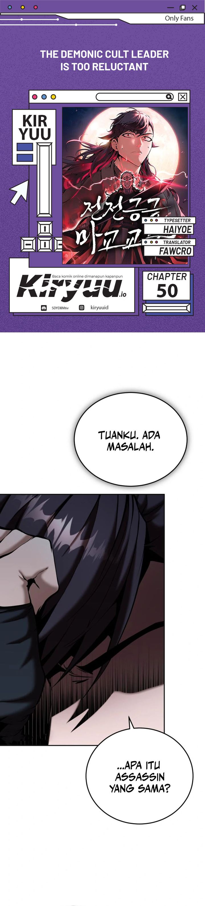 The Demonic Cult Leader Is Too Reluctant Chapter 50 Gambar 1