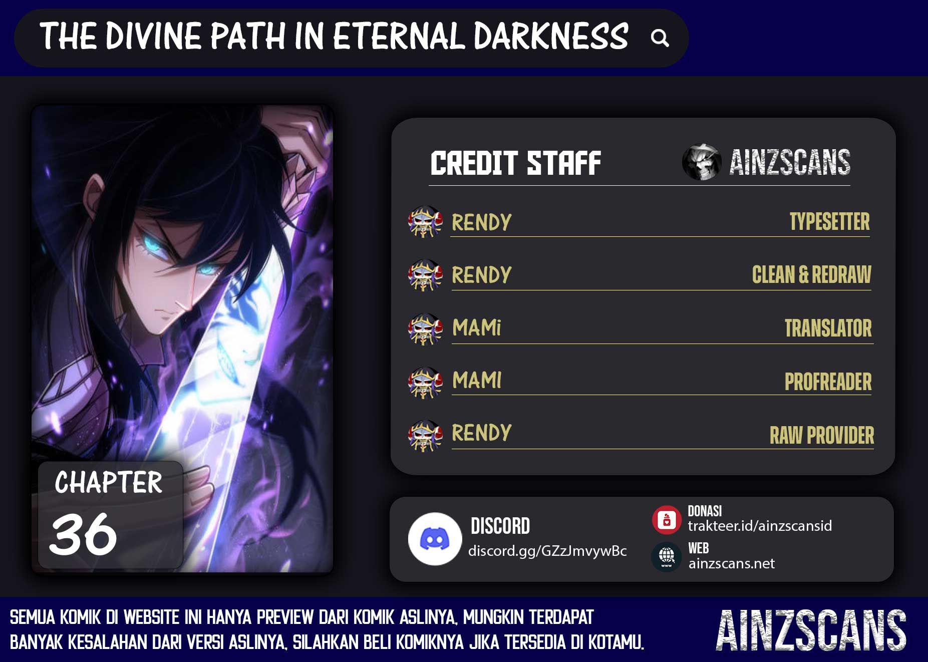 The Divine Path in Eternal Darkness Chapter 36 Gambar 1