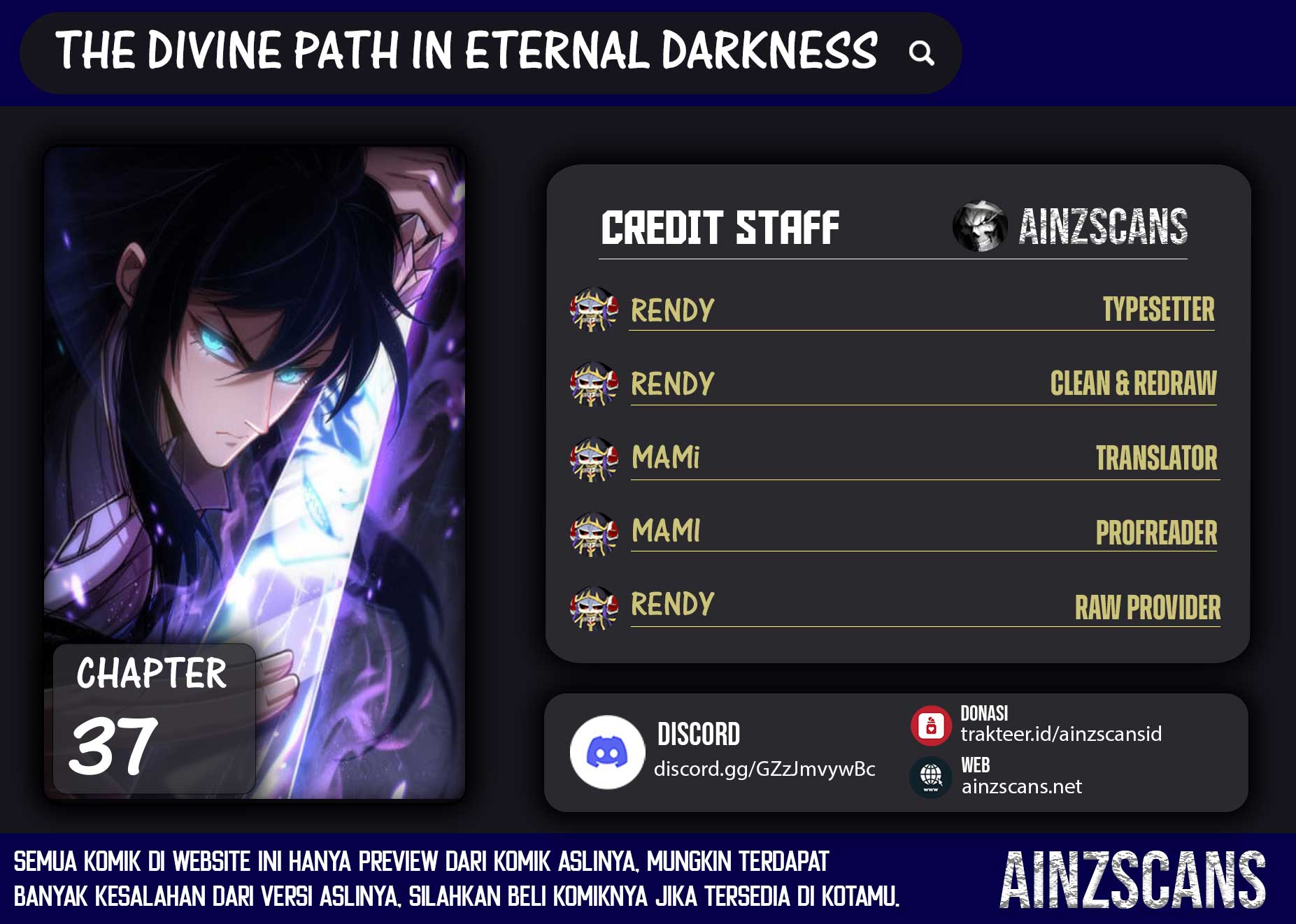 The Divine Path in Eternal Darkness Chapter 37 Gambar 1