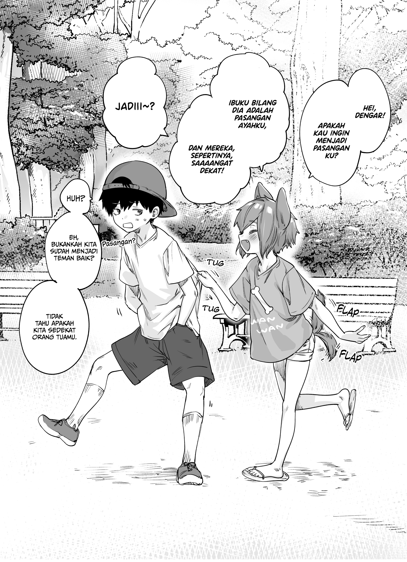 The Doggy Childhood Friend Constantly Trying to Make Me Her Mate Chapter 01 Gambar 1