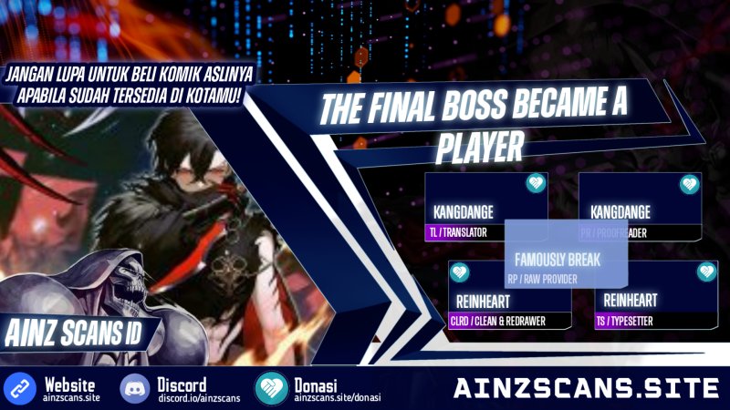The Final Boss Became A Player Chapter 01 Gambar 1