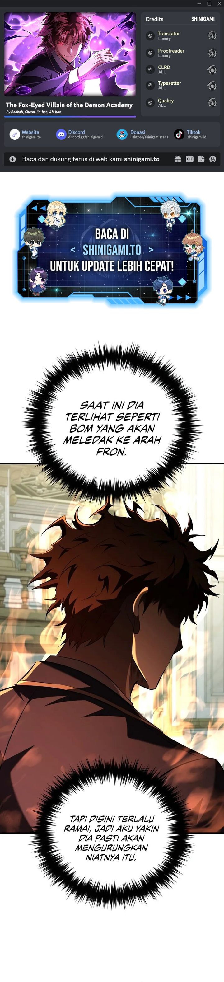 The Fox-Eyed Villain Of The Demon Academy Chapter 59 Gambar 1