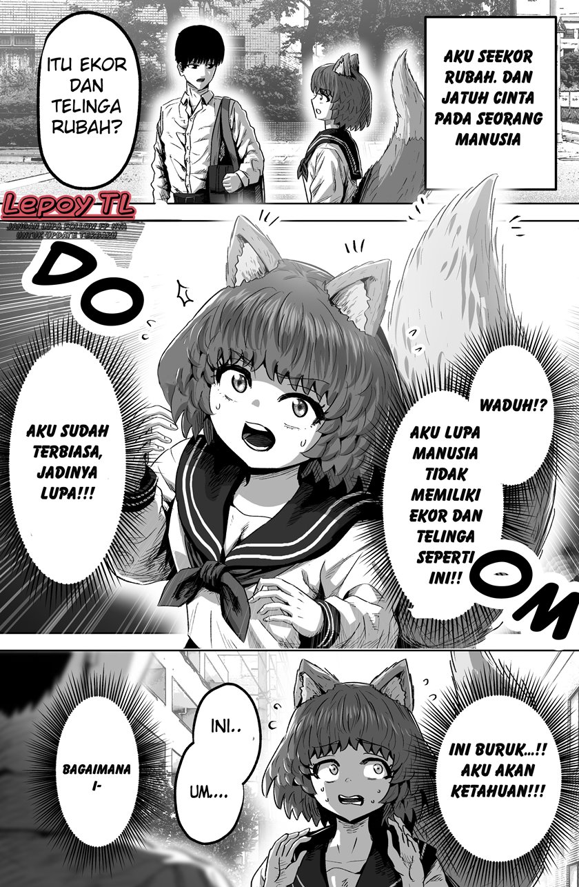 The Fox Girl Who Wants to Get Chummy With the Human Boy She Likes Chapter 08 Gambar 1