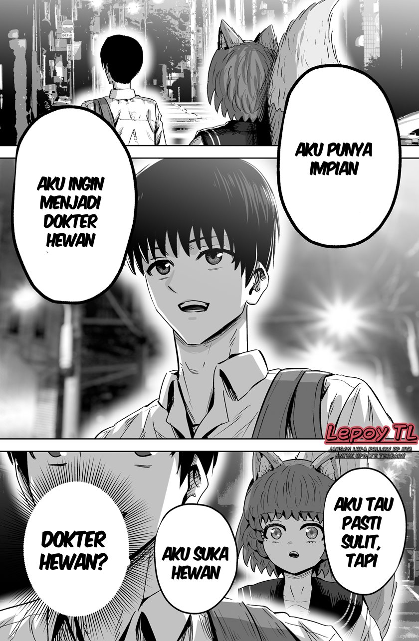 The Fox Girl Who Wants to Get Chummy With the Human Boy She Likes Chapter 12 Gambar 1