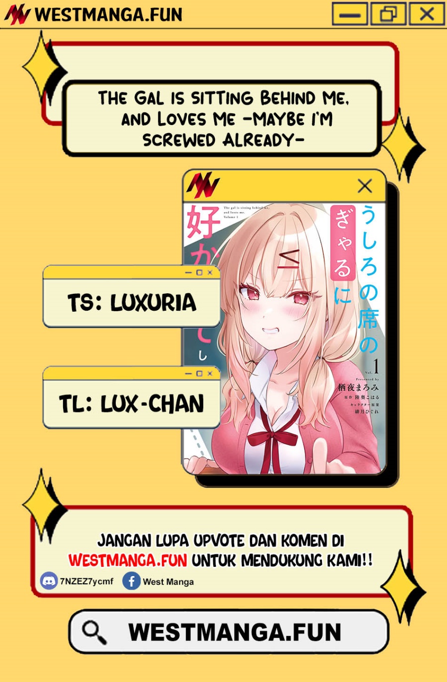 The Gal Sitting Behind Me Likes Me -Maybe I’m Screwed Already- Chapter 21 Gambar 1