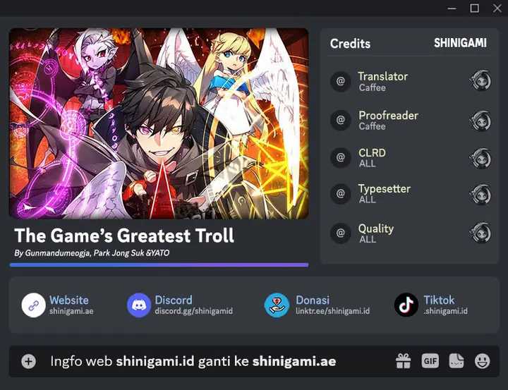The Game’s Top Troll (The Game’s Greatest Troll) Chapter 53 Gambar 1