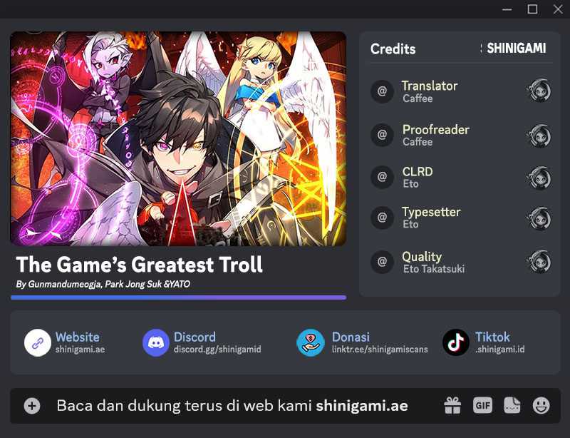 The Game’s Top Troll (The Game’s Greatest Troll) Chapter 54 Gambar 1