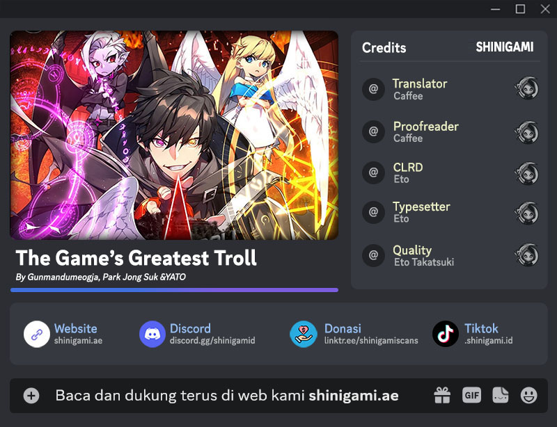The Game’s Top Troll (The Game’s Greatest Troll) Chapter 59 Gambar 1