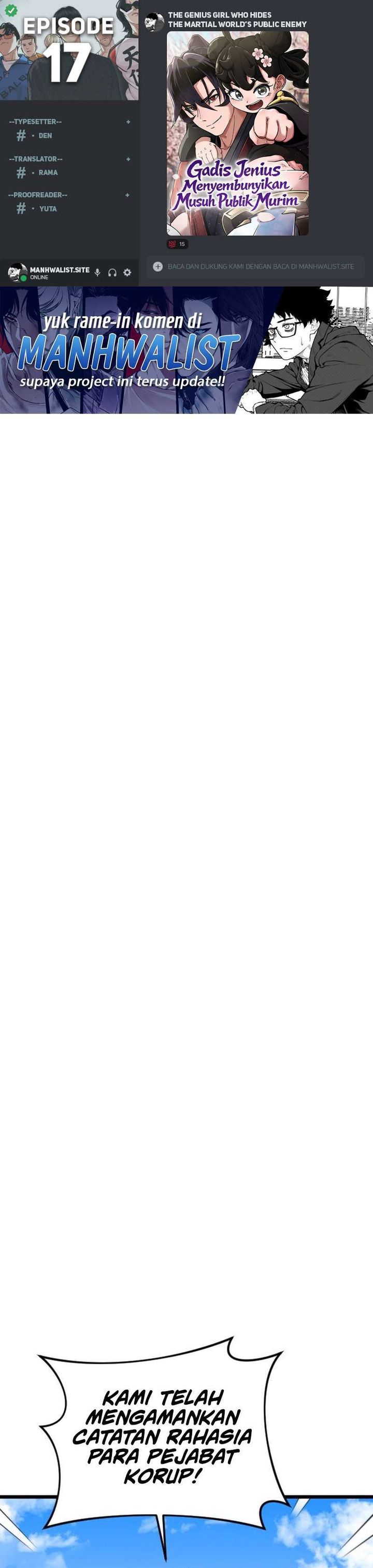 The Genius Girl Who Hides the Martial World’s Public Enemy Chapter 17 Gambar 1