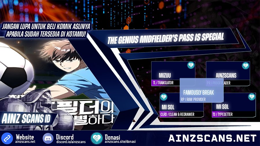 The Genius Midfielder’s Pass Is Special Chapter 24 Gambar 1