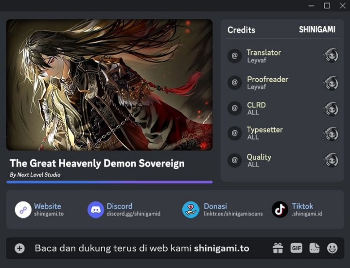 The Great Heavenly Demon Sovereign Chapter 01 Gambar 1