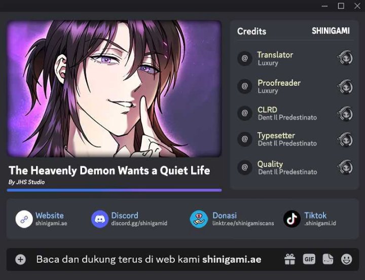 The Heavenly Demon Wants A Quiet Life Chapter 09 Gambar 1