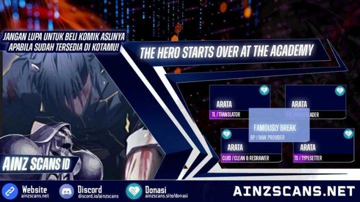 The Hero Starts Over at the Academy Chapter 05 Gambar 1