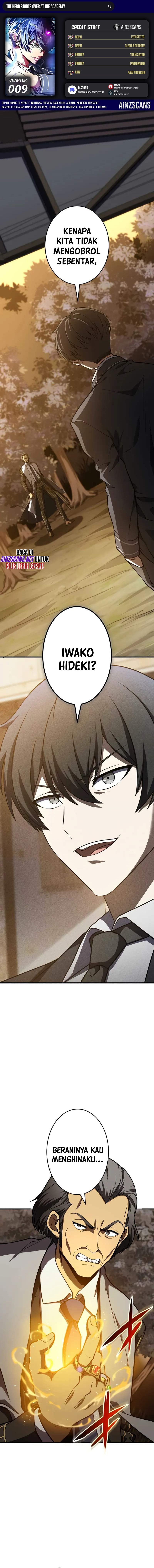 The Hero Starts Over at the Academy Chapter 09 Gambar 1