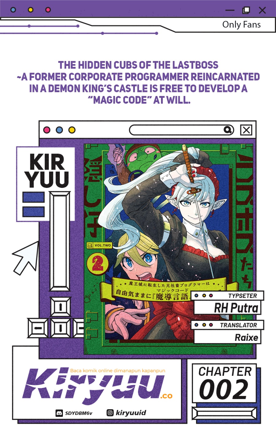 The Hidden Cubs of the Lastboss ~A Former Corporate Programmer Reincarnated in a Demon King’s Castle Is Free to Develop a “Magic Code” at Will.~ Chapter 02 Gambar 1