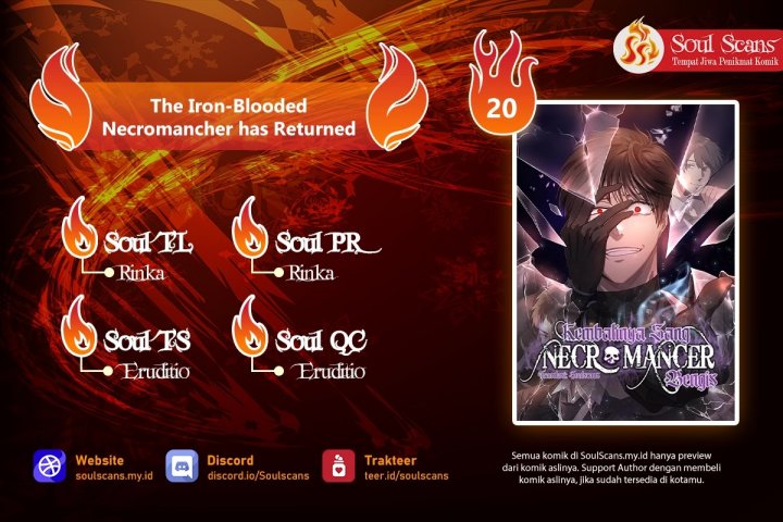 The Iron-Blooded Necromancer Has Returned Chapter 20 Gambar 1